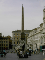 Fountain of the Four Rivers in Piazza Navona