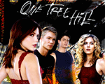 One Tree Hill with Sophia Bush (Brooke Davis), Chad Michael Murray (Lucas Scott), James Lafferty (Nathan Scott), and Hilarie Burton (Peyton Sawyer)